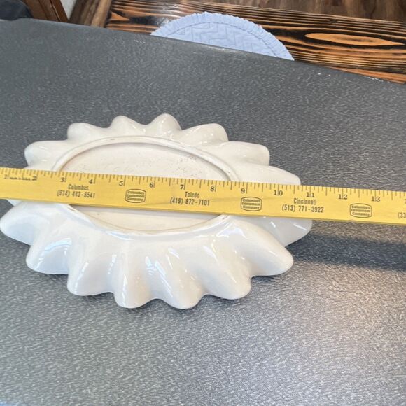 Towers White Ceramic Oval Platter Glossy Pottery 13in Serveware box 40 - Picture 4 of 4